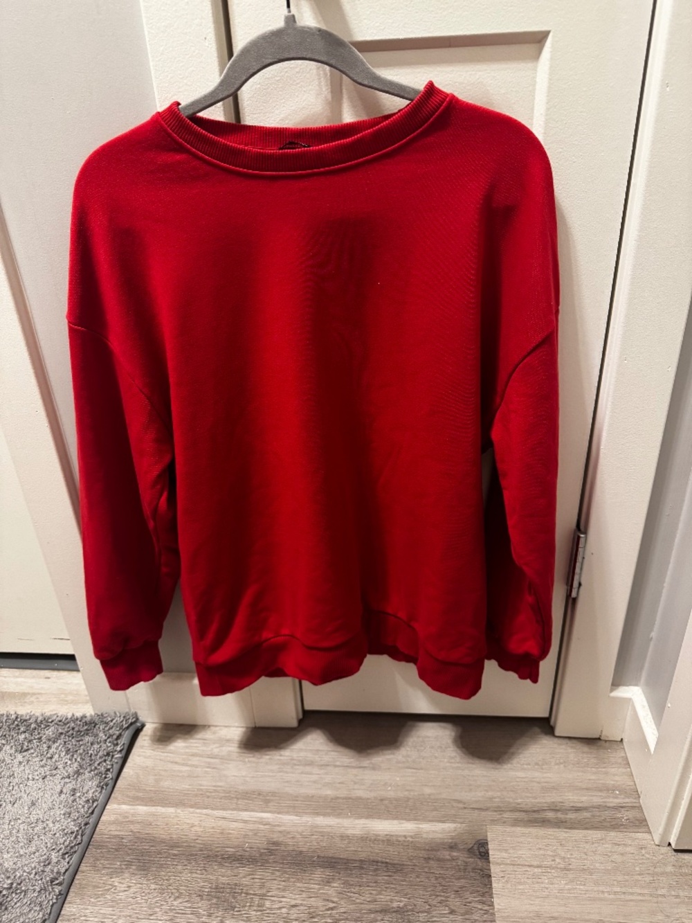 Sweatshirt shirt +flared trouser set